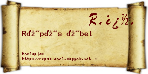 Répás Ábel névjegykártya