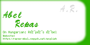 abel repas business card